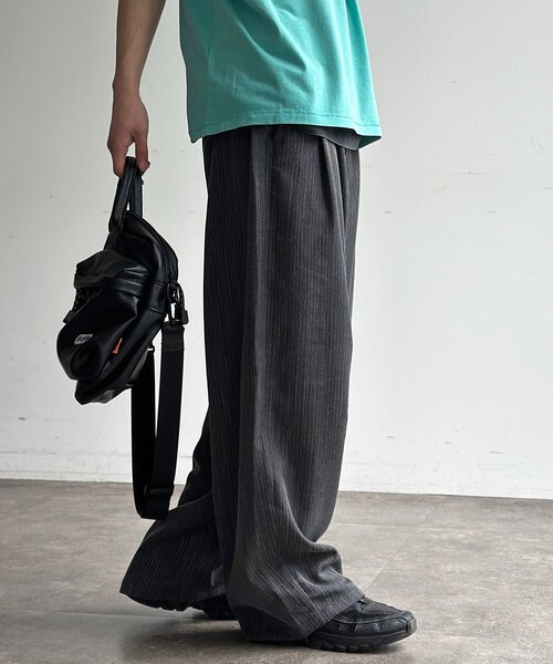 CPCM(シーピーシーエム)の「ヘリンボーンバレルイージースラックス(その他パンツ・メンズ・ブラック/グレー/チャコールグレー/ネイビー・MEDIUM/LARGE)」の18枚目の写真