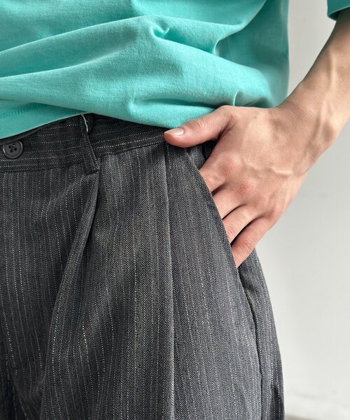 CPCM(シーピーシーエム)の「ヘリンボーンバレルイージースラックス(その他パンツ・メンズ・ブラック/グレー/チャコールグレー/ネイビー・MEDIUM/LARGE)」の19枚目の写真