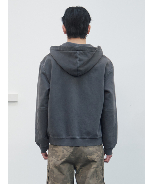 KIJUN MEN（キジュンメンズ）の「Garment Dyed Patch Hoodie Charcoal（パーカー・メンズ・その他・MEDIUM/LARGE/X-LARGE）」の11枚目の写真