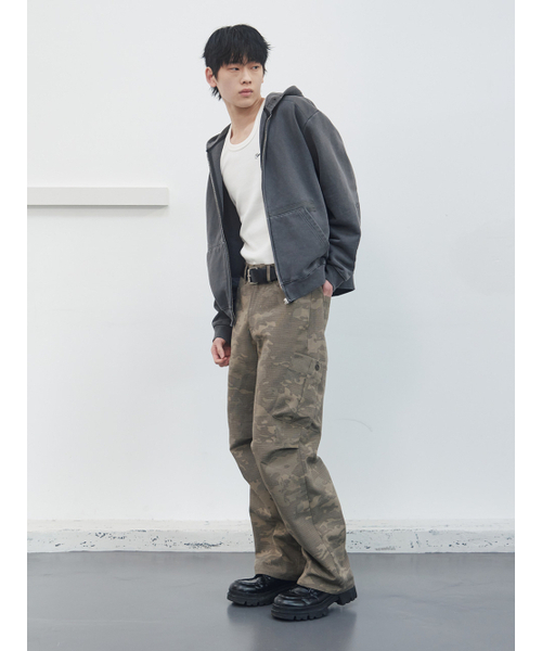 KIJUN MEN（キジュンメンズ）の「Garment Dyed Patch Hoodie Charcoal（パーカー・メンズ・その他・MEDIUM/LARGE/X-LARGE）」の9枚目の写真