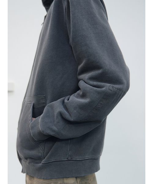 KIJUN MEN（キジュンメンズ）の「Garment Dyed Patch Hoodie Charcoal（パーカー・メンズ・その他・MEDIUM/LARGE/X-LARGE）」の7枚目の写真