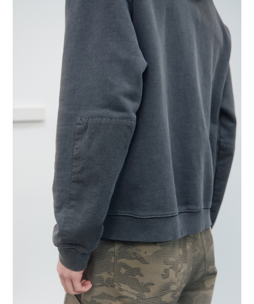 KIJUN MEN（キジュンメンズ）の「Garment Dyed Patch Hoodie Charcoal（パーカー・メンズ・その他・MEDIUM/LARGE/X-LARGE）」の6枚目の写真