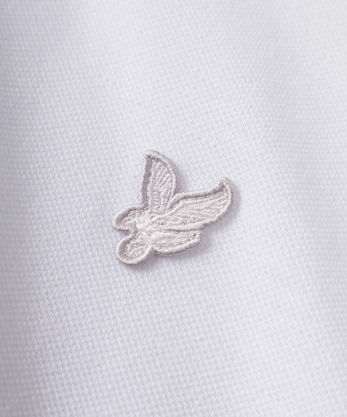 LYLE&SCOTT（ライルアンドスコット）の「【71】【LYLE & SCOTT/ライル&スコット】ワンポイント刺繍 鹿の子 リブライン ポロシャツ（ポロシャツ・メンズ・グレー/ブラック/グリーン/ホワイト/ネイビー/ピンク・M/XL/L）」の11枚目の写真