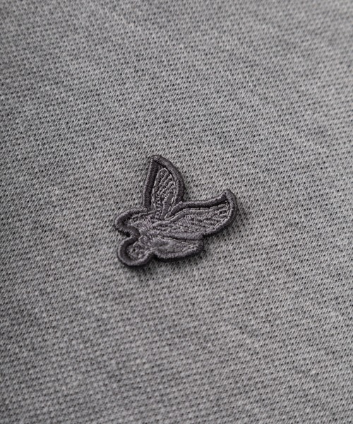 LYLE&SCOTT（ライルアンドスコット）の「【71】【LYLE & SCOTT/ライル&スコット】ワンポイント刺繍 鹿の子 リブライン ポロシャツ（ポロシャツ・メンズ・グレー/ブラック/グリーン/ホワイト/ネイビー/ピンク・M/XL/L）」の12枚目の写真