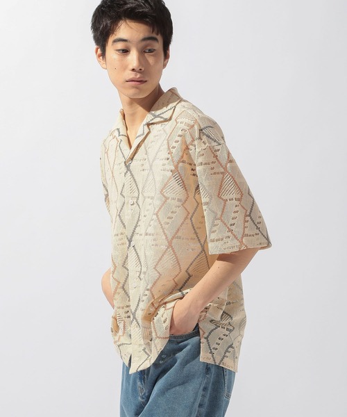 niko and...(ニコアンド)の「透かし柄シャツ(シャツ/ブラウス・メンズ・ライトブルー/アイボリー/ブラウン/ベージュ・MEDIUM/LARGE)」の20枚目の写真