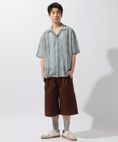 niko and...(ニコアンド)の「透かし柄シャツ(シャツ/ブラウス・メンズ・ライトブルー/アイボリー/ブラウン/ベージュ・MEDIUM/LARGE)」の22枚目の写真