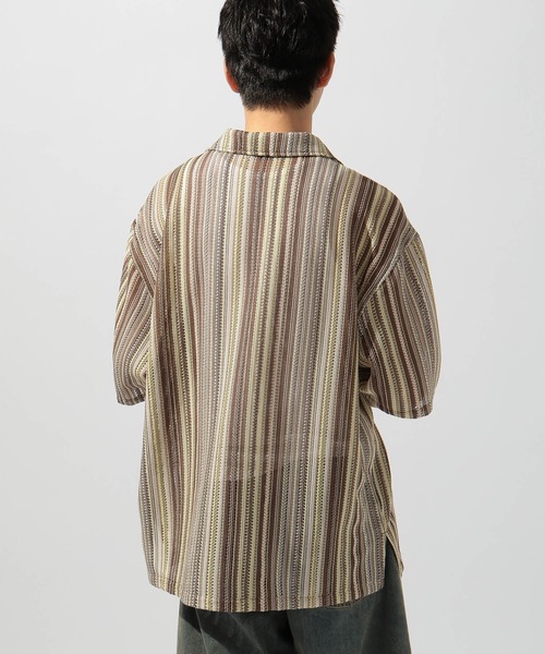 niko and...(ニコアンド)の「透かし柄シャツ(シャツ/ブラウス・メンズ・ライトブルー/アイボリー/ブラウン/ベージュ・MEDIUM/LARGE)」の17枚目の写真