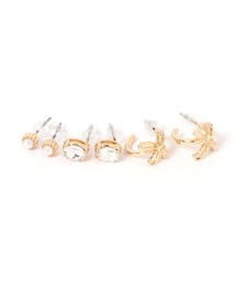 3SETリボンピアス