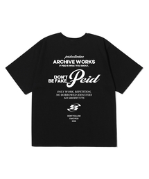 PEID（ペイド）の「PDフェイク半袖Tシャツブラック（Tシャツ/カットソー）」