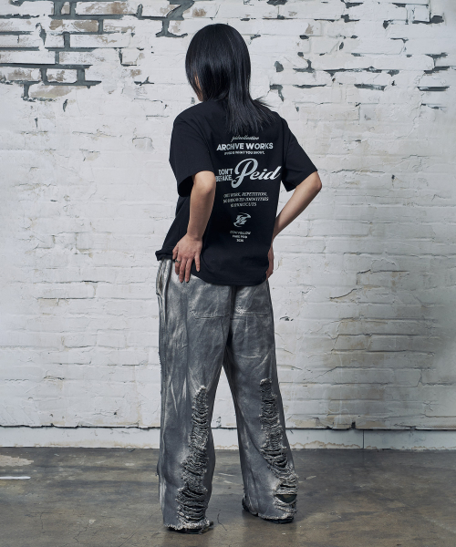 PEID(ペイド)の「PDフェイク半袖Tシャツブラック(Tシャツ/カットソー・レディース・ブラック・2/3/4/5/6/1)」の3枚目の写真