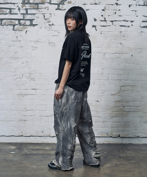 PEID(ペイド)の「PDフェイク半袖Tシャツブラック(Tシャツ/カットソー・レディース・ブラック・2/3/4/5/6/1)」の4枚目の写真