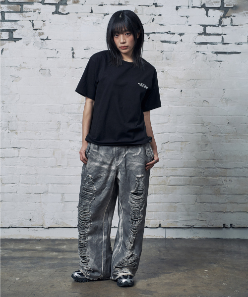 PEID(ペイド)の「PDフェイク半袖Tシャツブラック(Tシャツ/カットソー・レディース・ブラック・2/3/4/5/6/1)」の5枚目の写真