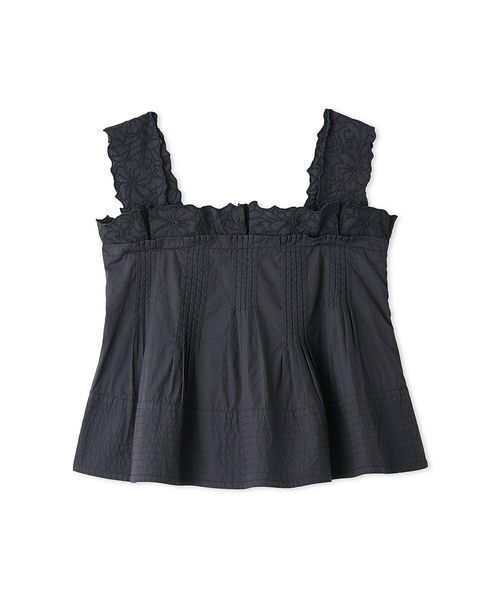 SNIDEL(スナイデル)の「エンブロイダリートップス(シャツ/ブラウス・レディース・ネイビー/ピンク/ホワイト・F)」の2枚目の写真