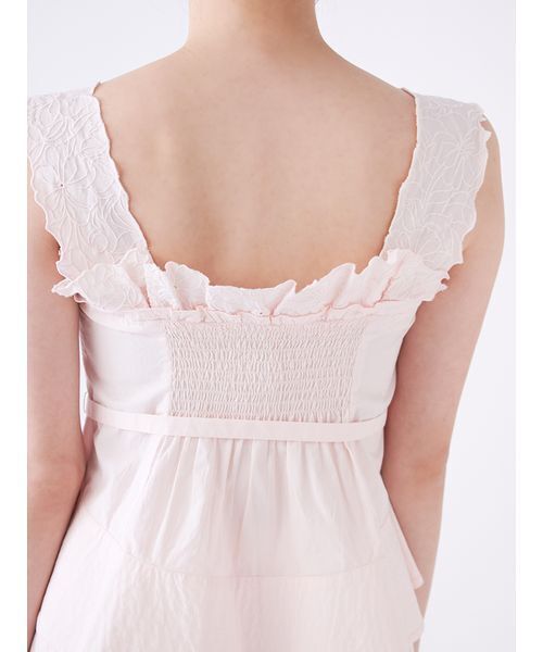 SNIDEL(スナイデル)の「エンブロイダリートップス(シャツ/ブラウス・レディース・ネイビー/ピンク/ホワイト・F)」の11枚目の写真