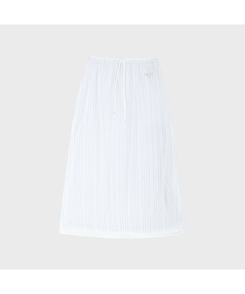 LAZYZ(レイジジ)の「スウィートサマーコットンロングスカート(3色)(スカート・レディース・ブラック/PINK/ホワイト・F)」の2枚目の写真