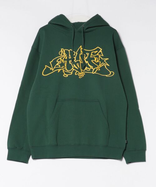 HUF(ハフ)の「HUF 長袖パーカー グラフィック(パーカー・メンズ・ブラック/グリーン系その他・X-LARGE/MEDIUM/LARGE)」の1枚目の写真