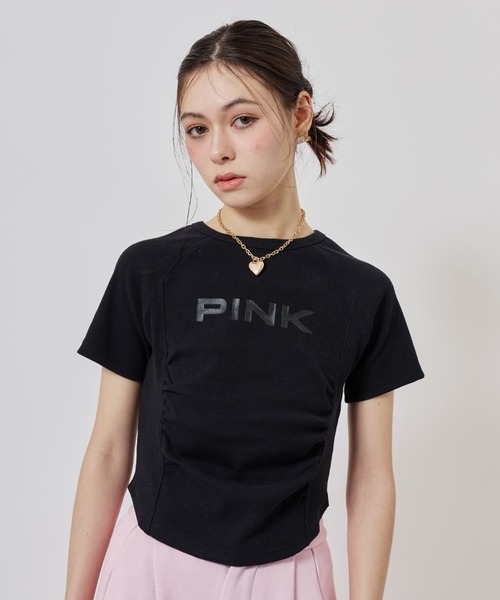 atmos pink（アトモスピンク）の「atmos pink Logo T-shirt / アトモス ピンク ロゴ T-シャツ（Tシャツ/カットソー・レディース・サックスブルー/ブラック/ホワイト・FREE）」の3枚目の写真