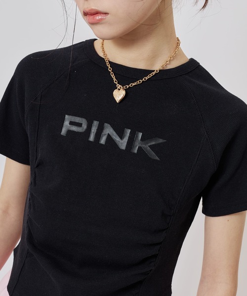 atmos pink（アトモスピンク）の「atmos pink Logo T-shirt / アトモス ピンク ロゴ T-シャツ（Tシャツ/カットソー・レディース・サックスブルー/ブラック/ホワイト・FREE）」の4枚目の写真