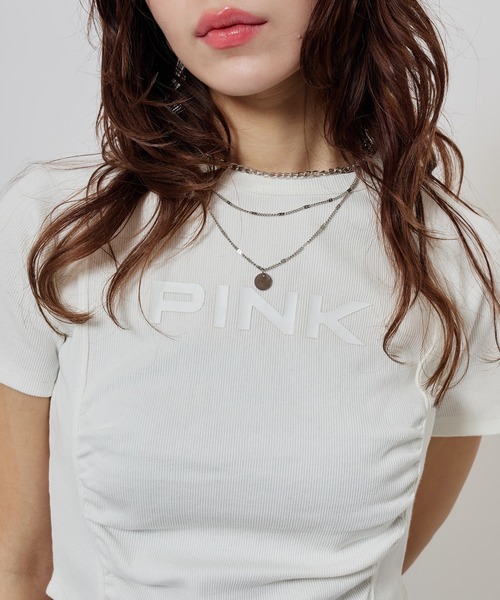 atmos pink（アトモスピンク）の「atmos pink Logo T-shirt / アトモス ピンク ロゴ T-シャツ（Tシャツ/カットソー・レディース・サックスブルー/ブラック/ホワイト・FREE）」の17枚目の写真