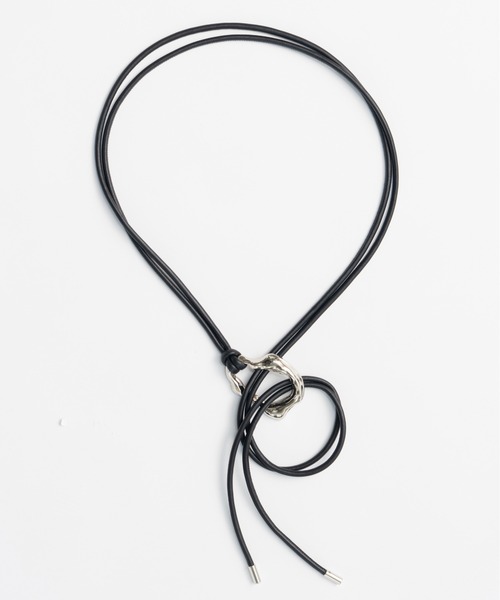 MAISON SPECIAL(メゾンスペシャル)の「【2026SUMMER PRE-ORDER】Vegan Leather Rope Belt/ヴィーガンレザーロープベルト(ベルト・レディース・イエロー/ブラック・FREE)」の2枚目の写真