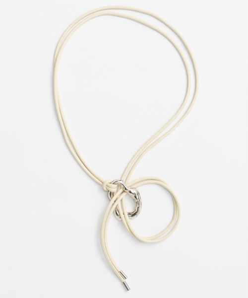 MAISON SPECIAL(メゾンスペシャル)の「【2026SUMMER PRE-ORDER】Vegan Leather Rope Belt/ヴィーガンレザーロープベルト(ベルト・レディース・イエロー/ブラック・FREE)」の4枚目の写真