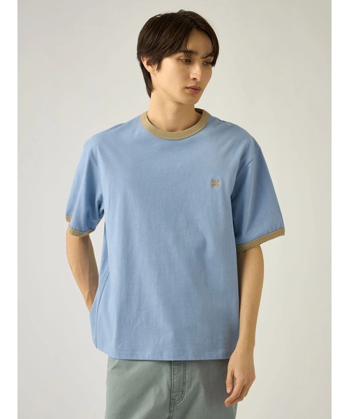 Mc McGREGOR(エムシーマックレガー)の「【Mc McGREGOR】クルーネック リンガー オーバーサイズ Tシャツ(Tシャツ/カットソー・メンズ・ブラウン/ダークグレー/ブルー系その他2・M/L)」の3枚目の写真
