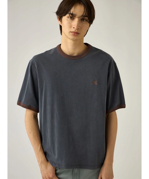 Mc McGREGOR(エムシーマックレガー)の「【Mc McGREGOR】クルーネック リンガー オーバーサイズ Tシャツ(Tシャツ/カットソー・メンズ・ブラウン/ダークグレー/ブルー系その他2・M/L)」の11枚目の写真