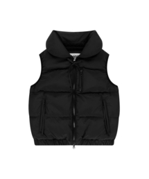 STRAP PUFFER VEST [BLACK]