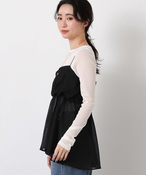 Gready Brilliant(グレディブリリアン)の「メッシュネジリキャミ(シャツ/ブラウス・レディース・ブラック/ベージュ・38)」の8枚目の写真