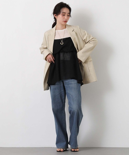 Gready Brilliant(グレディブリリアン)の「メッシュネジリキャミ(シャツ/ブラウス・レディース・ブラック/ベージュ・38)」の12枚目の写真