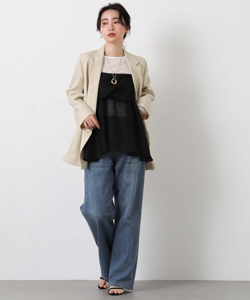 Gready Brilliant(グレディブリリアン)の「メッシュネジリキャミ(シャツ/ブラウス・レディース・ブラック/ベージュ・38)」の13枚目の写真