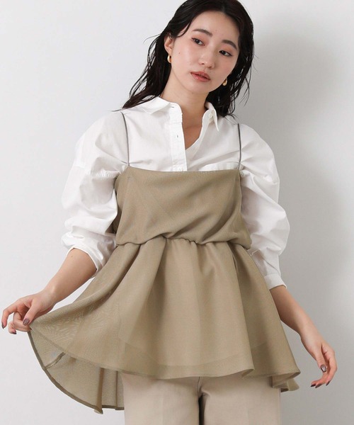 Gready Brilliant(グレディブリリアン)の「メッシュネジリキャミ(シャツ/ブラウス・レディース・ブラック/ベージュ・38)」の19枚目の写真