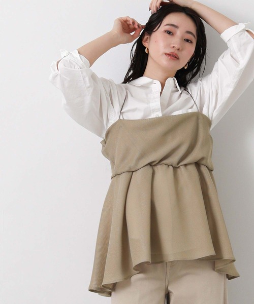 Gready Brilliant(グレディブリリアン)の「メッシュネジリキャミ(シャツ/ブラウス・レディース・ブラック/ベージュ・38)」の22枚目の写真
