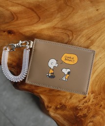SNOOPY スヌーピー シングルパスケース 合皮