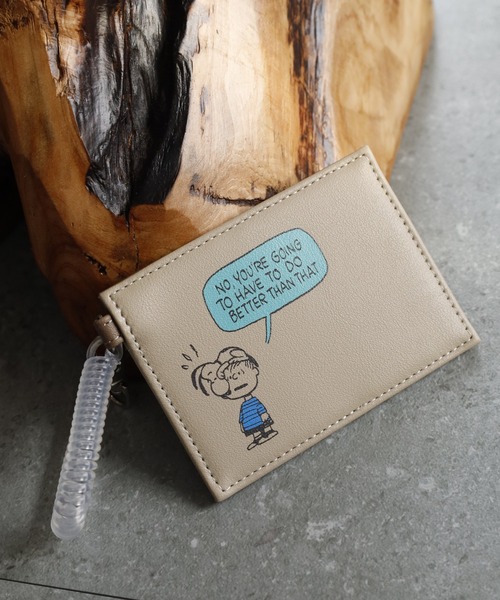 FUNALIVE（ファンアライブ）の「SNOOPY スヌーピー シングルパスケース 合皮（パスケース・レディース・オレンジ/グリーン・FREE）」の2枚目の写真