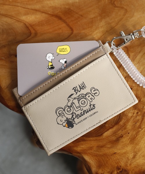 FUNALIVE（ファンアライブ）の「SNOOPY スヌーピー シングルパスケース 合皮（パスケース・レディース・オレンジ/グリーン・FREE）」の4枚目の写真