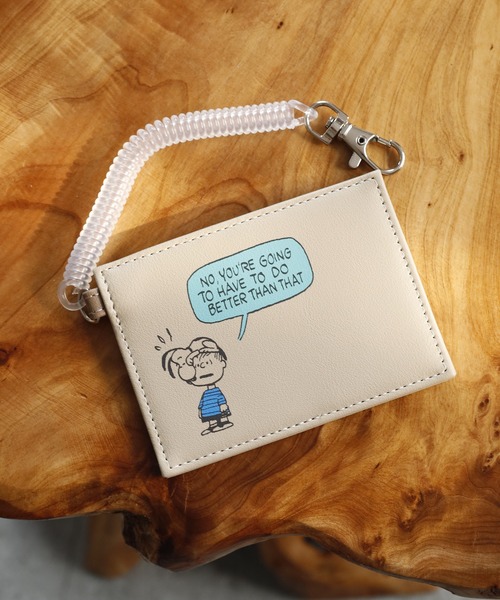 FUNALIVE（ファンアライブ）の「SNOOPY スヌーピー シングルパスケース 合皮（パスケース・レディース・オレンジ/グリーン・FREE）」の5枚目の写真