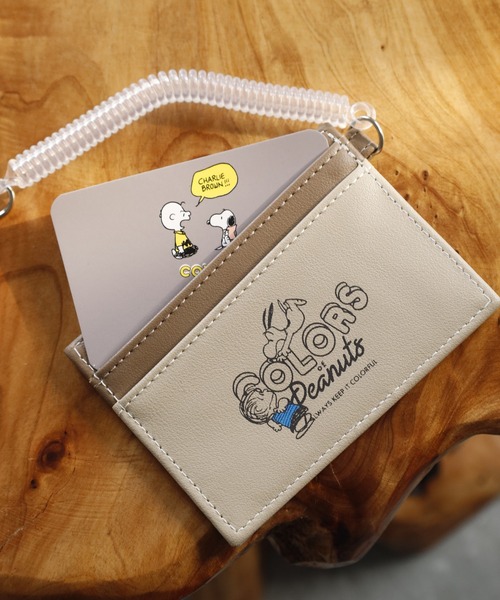 FUNALIVE（ファンアライブ）の「SNOOPY スヌーピー シングルパスケース 合皮（パスケース・レディース・オレンジ/グリーン・FREE）」の6枚目の写真