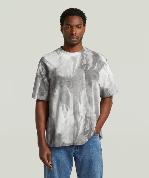 G-STAR(ジースター)の「【Safari Online掲載】Allover Loose T-Shirt/デニムフレームルーズTシャツ(Tシャツ/カットソー・メンズ・グレー系その他/ブルー系その他・X-SMALL/SMALL/MEDIUM/LARGE/X-LARGE)」の2枚目の写真
