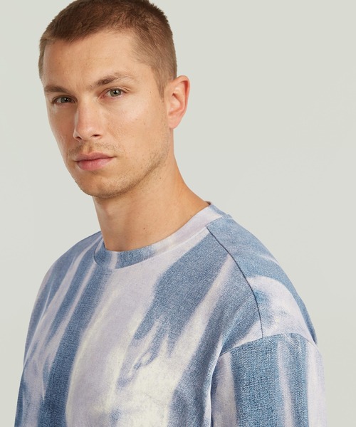 G-STAR(ジースター)の「【Safari Online掲載】Allover Loose T-Shirt/デニムフレームルーズTシャツ(Tシャツ/カットソー・メンズ・グレー系その他/ブルー系その他・X-SMALL/SMALL/MEDIUM/LARGE/X-LARGE)」の10枚目の写真