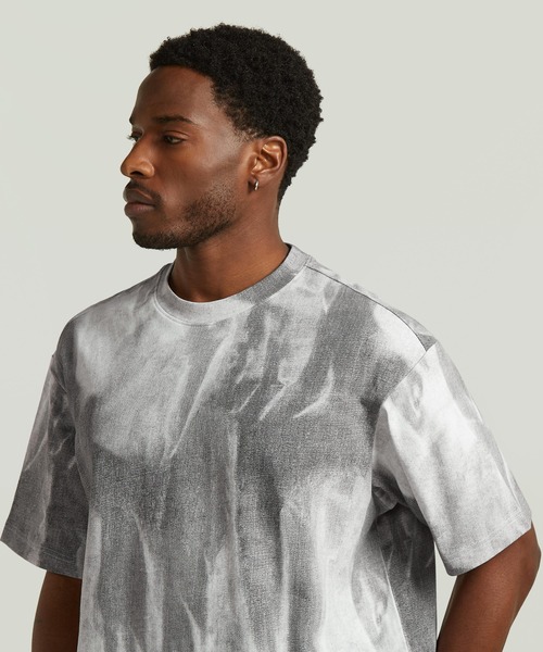 G-STAR(ジースター)の「【Safari Online掲載】Allover Loose T-Shirt/デニムフレームルーズTシャツ(Tシャツ/カットソー・メンズ・グレー系その他/ブルー系その他・X-SMALL/SMALL/MEDIUM/LARGE/X-LARGE)」の6枚目の写真