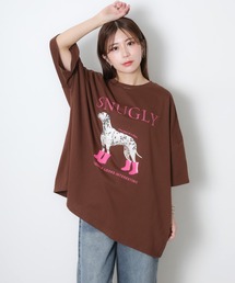 DOGプリントBIGTシャツ