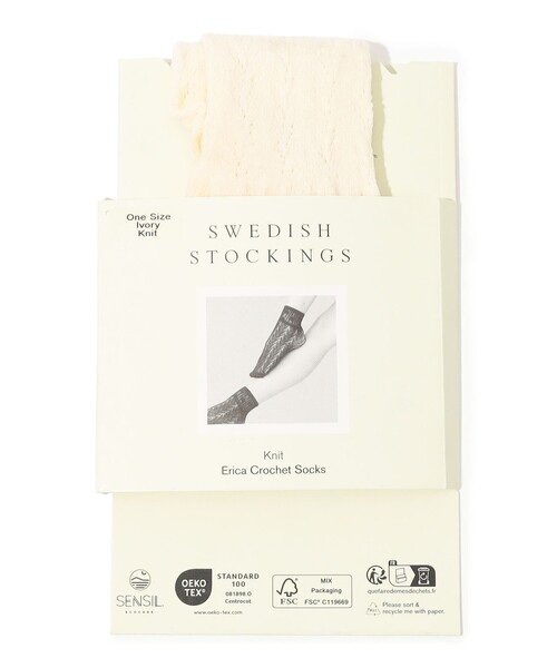 SWEDISH STOCKING(スウェディッシュストッキングス)の「SWEDISH STOCKINGS Erica Crochet Socks クロシェソックス(ソックス/靴下・レディース・ホワイト・FREE)」の2枚目の写真