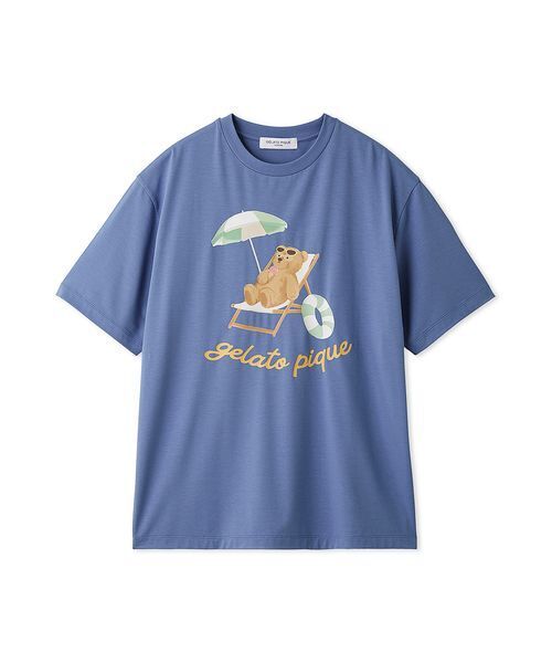 HOMME】【接触冷感】サマーベアワンポイントTシャツ（ルームウェア