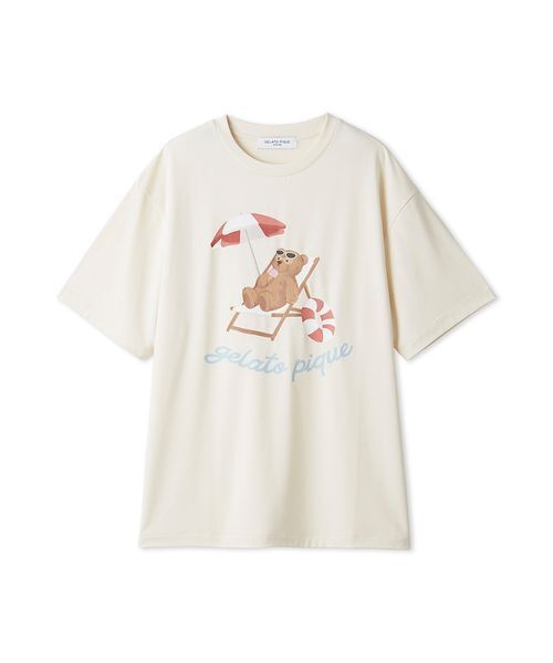 セール】【HOMME】【接触冷感】サマーベアワンポイントTシャツ（ルーム