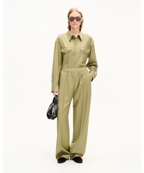 KENZO(ケンゾー)の「エラスティック パンツ イン バージン ウール(その他パンツ・レディース・グリーン系その他・MEDIUM/SMALL)」の2枚目の写真