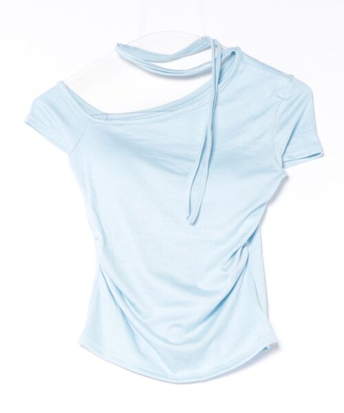 Loueme(ルエム)の「オフショルチョーカートップス(Tシャツ/カットソー・レディース・ホワイト/ブラック/ライトブルー・FREE)」の22枚目の写真