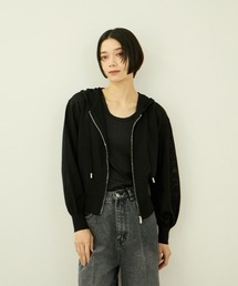 VICKY（ビッキー）の「ラメシアーニットパーカー（パーカー）」