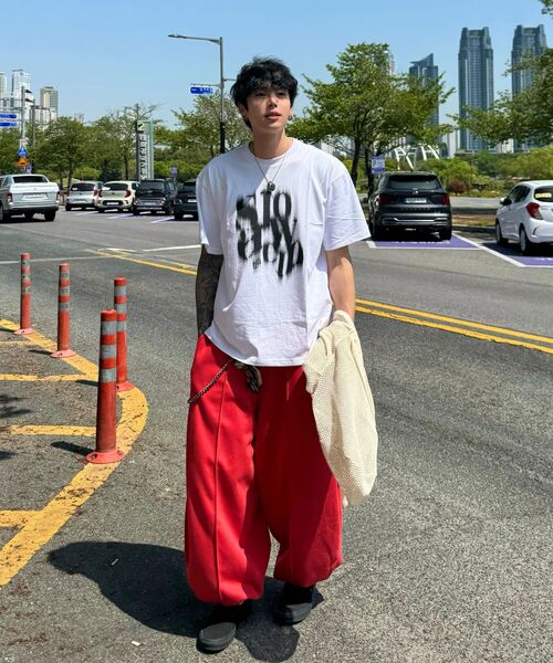 SLOWACID（スローアシッド）の「ブラーリーロゴ半袖Tシャツ[ホワイト]（Tシャツ/カットソー・レディース・その他・SMALL/X-LARGE/MEDIUM/LARGE）」の13枚目の写真