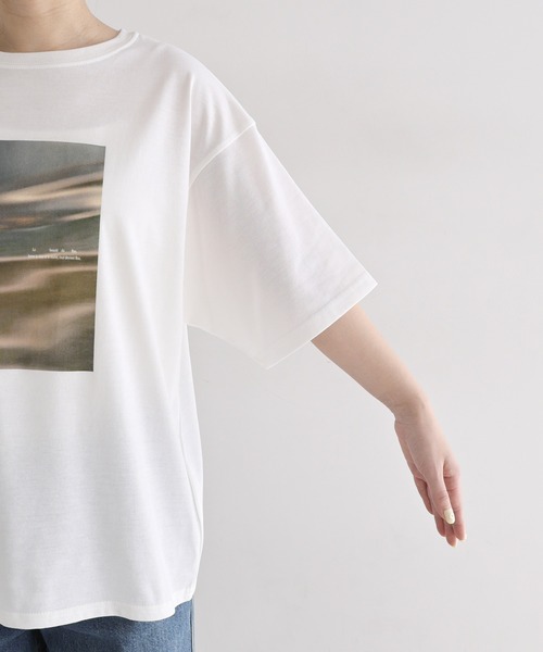 andme（アンドミー）の「【選べるプリントデザイン】半袖ロゴTシャツ【UVカット/接触冷感】（Tシャツ/カットソー・レディース・ホワイト系その他/オフホワイト・FREE）」の16枚目の写真